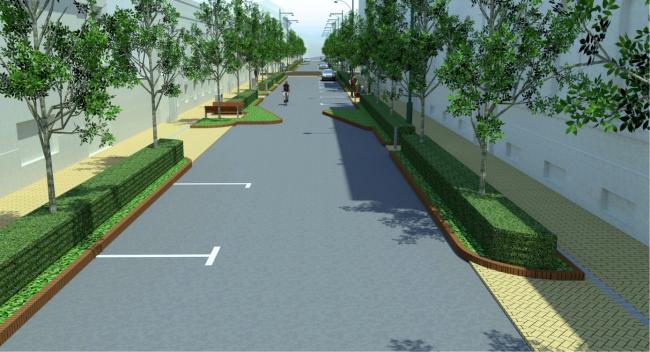 Szeged, Gogol utca környezeti rekonstrukciója