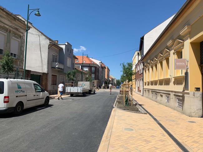 Szeged, Gogol utca környezeti rekonstrukciója